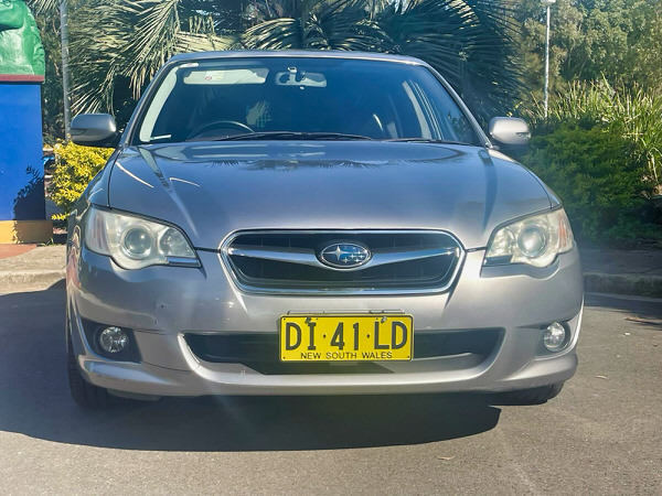 Used Subaru Liberty for sale - Automatic Silver 2008 model - photo shows the colour front grill and bumper colour coded to match the paintwork on the vehicle