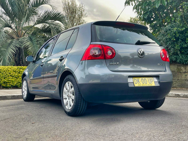 Used Golf for sale in Sydney - Automatic 2.0L Turbo Diesel Model in Metallic Gray - Photo showing the rear passenger side angle view